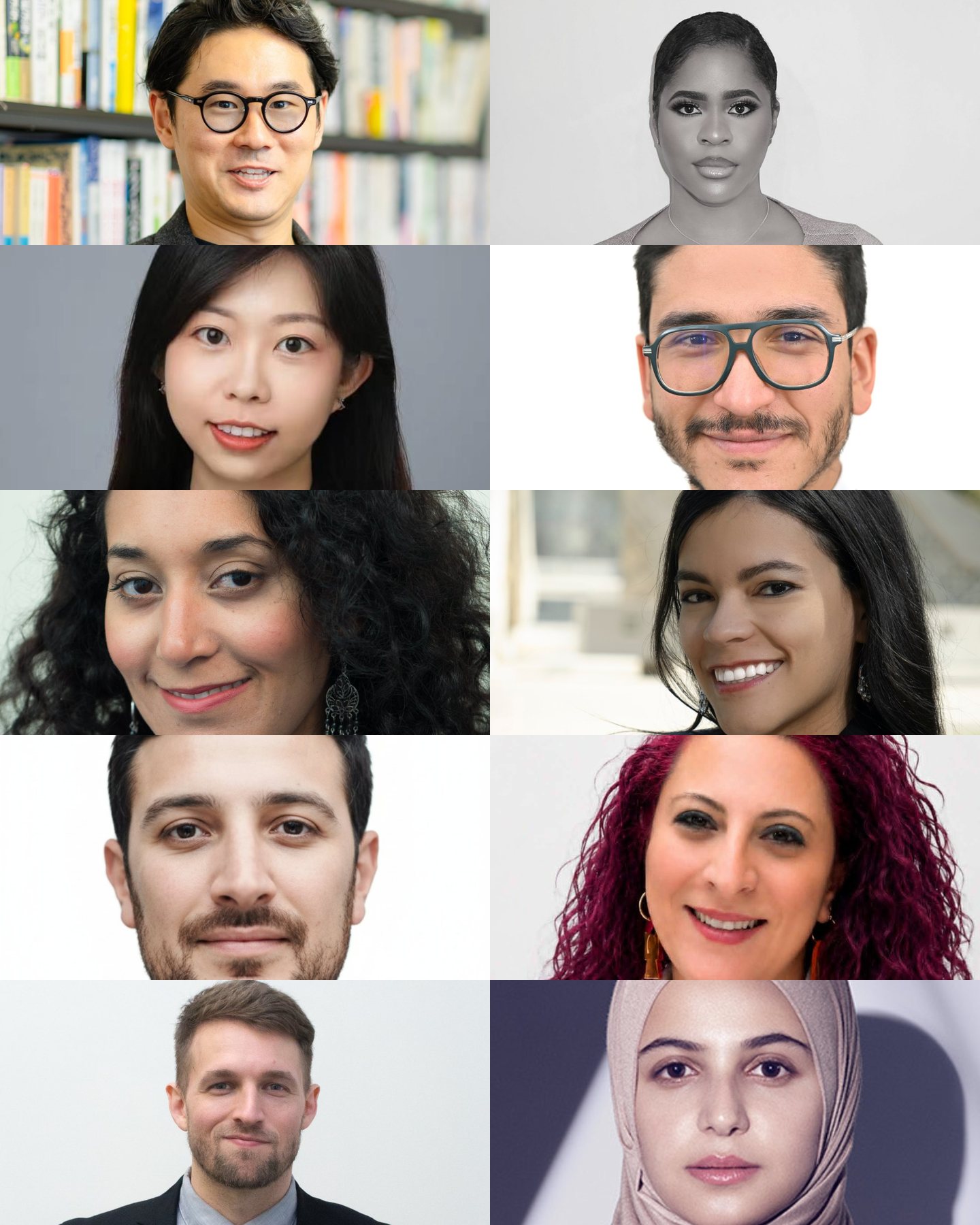 Portraits of the ten JCI TOYP 2026 honorees